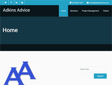 Tablet Screenshot of adkinsadvice.com